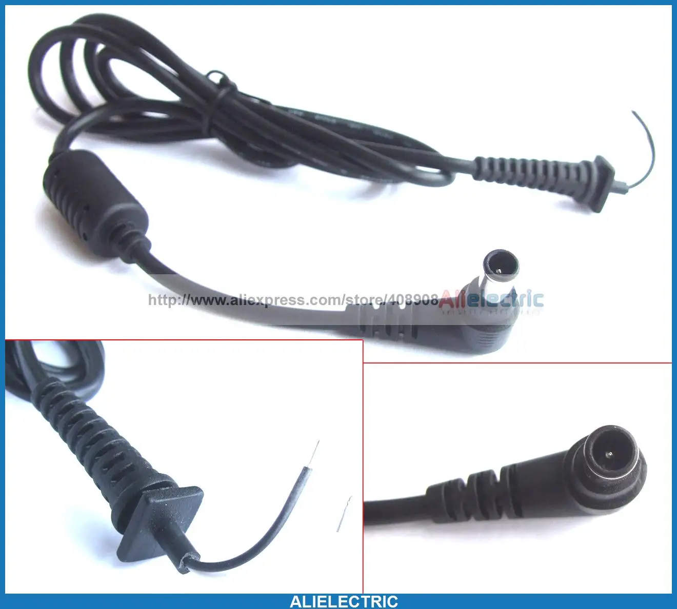 10pc 6mm x 4mm x 1.3mm DC Power Plug Male Charger Cables for Laptop Power Charger