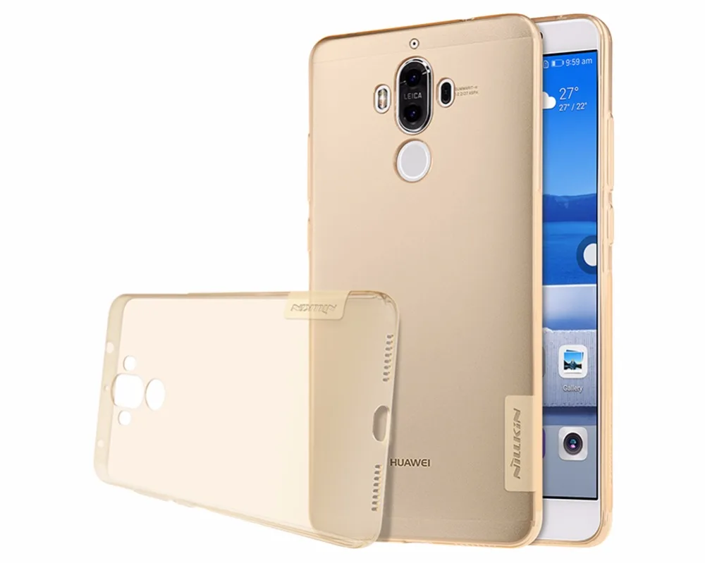 Тпу case Для HUAWEI Mate 9 Nillkin природа Прозрачный Ясно Мягкий силикон ТПУ Protector cover для