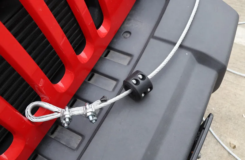 Универсальная черная заглушка крюка лебедки Hawse Fairlead трос направляющая
