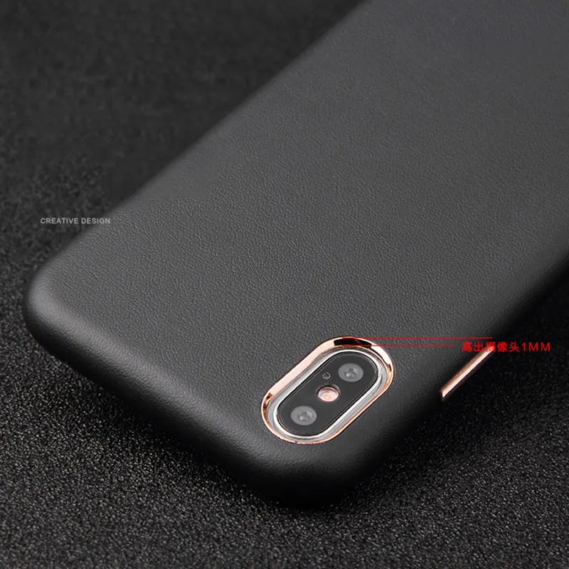 BFOLLOW PU Leather Case for iPhone XS Max / XR X 6 6S 7 8 Plus Luxury Back Cover Vintage Coque 10 Black Red |