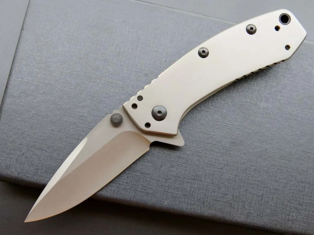 Фото Eafengrow Kershaw 1555Ti складной карманный нож 8Cr13MoV сталь титановое покрытие Флиппер Eafengrow Kershaw 1555Ti складной карманный нож 8Cr13MoV сталь титановое покрытие Флиппер
