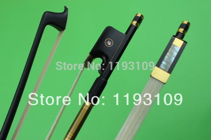 

1pc good balance black Carbon fiber cello bow 4/4 size Ebony frog Free Shipping