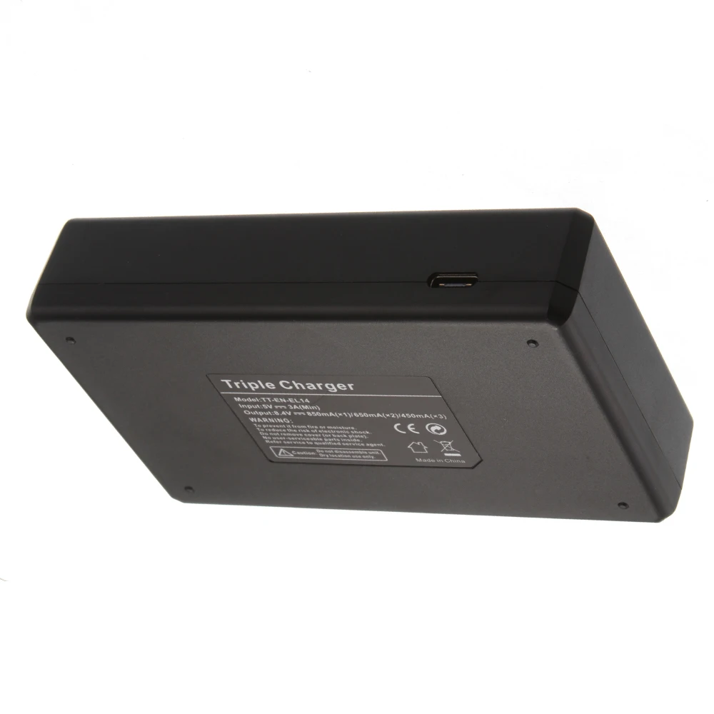 EN EL14 трехканальное зарядное устройство для камеры LCD 3USB кабель Nikon MH 24 D5600 D5500 D3400 Df