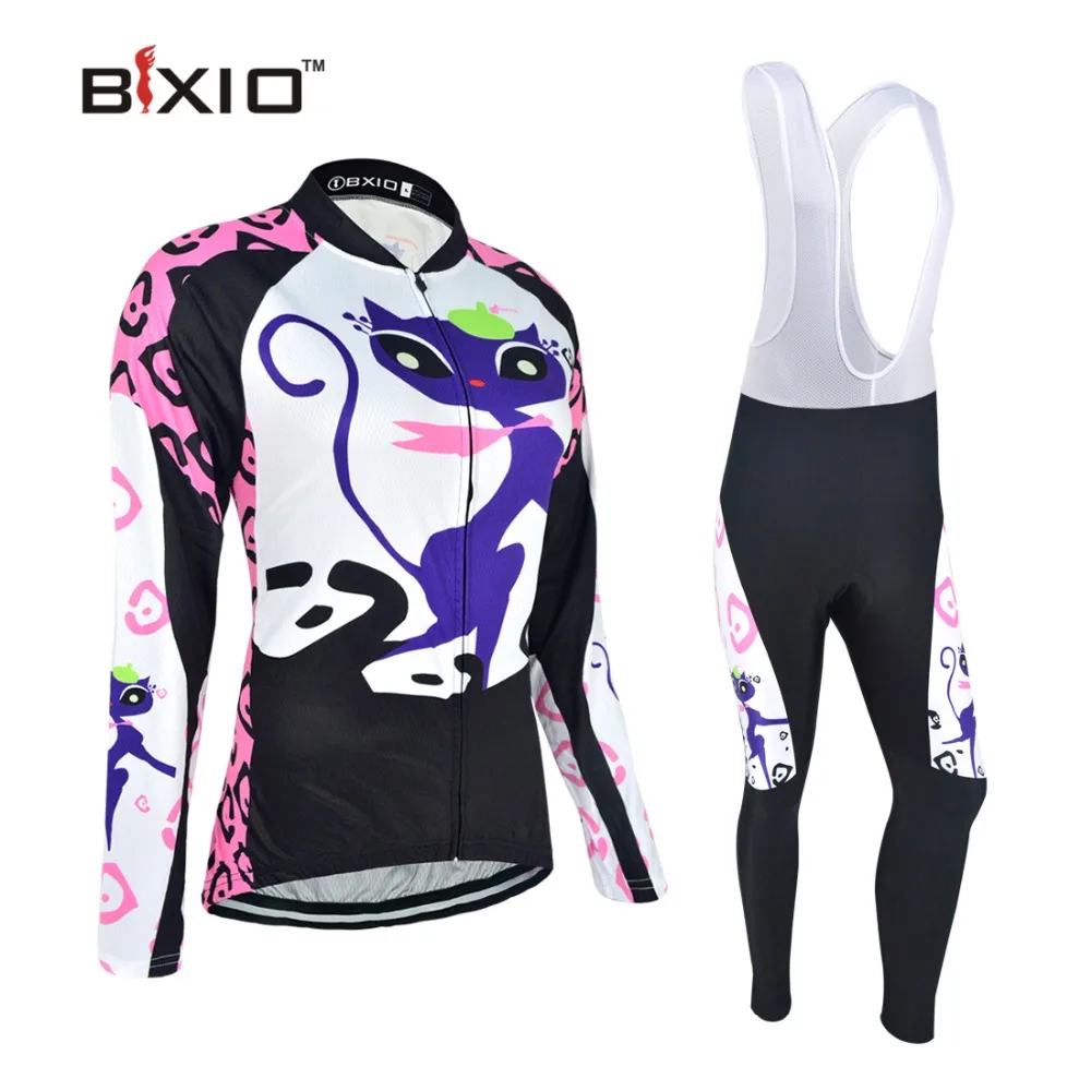 Bxio Womens Winter Fleece Cycling Jersey Set Ropa De Camisa Ciclismo Long Sleeve Bike Clothing Sport Jerseys P044 | Спорт и