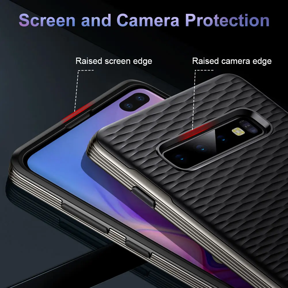 Чехол ESR для samsung Galaxy S10 Plus, TPU+ PC чехол, тонкий гибридный дизайн, водоотталкивающая текстура, бампер для телефона samsung S10 Plus