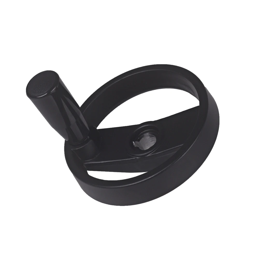 Black 100 x 12mm Solid Milling Machine Folding Handle Inside Ripple Aluminum Hand Wheel | Инструменты