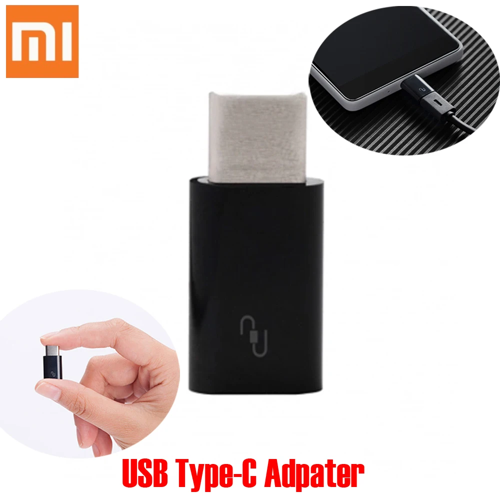 Оригинальный Xiaomi usb type C адаптер Micro USB для 3 1 c Мужской кабель конвертер