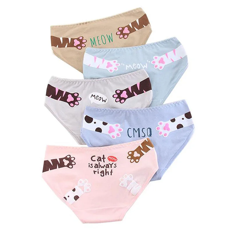 Panties for women Cartoon panties female cotton mid-rise women's underwear triangle bottom pants girls |