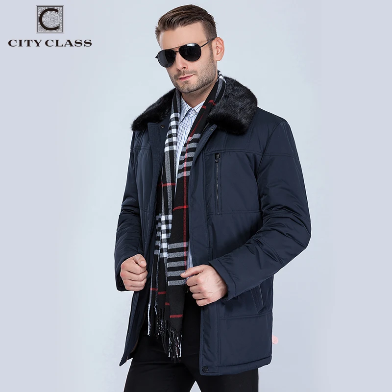 CITY CLASS новых мужские толстые теплые зимняя куртка верблюд шерсть наполнение мода