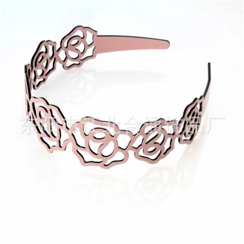 

Открытая Роза изысканный ацетат смолы и повязка на голову для Для женщин аксессуары для волос, Корея Элегантный головная повязка для волос ...