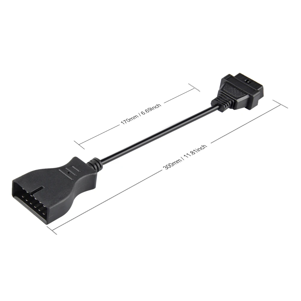 

For GM 12Pin OBD 2 OBD2 Connector GM12 Car Diagnostic Cable for GM Vehicles OBD Cable Adapter to 16pin OBD2 Adapter for Daewoo
