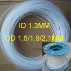 ID_1.3mm PTFE трубки od _ 1.6mm1,9mm2,1mm F4 жесткая трубка 260Deg.C высокая температура