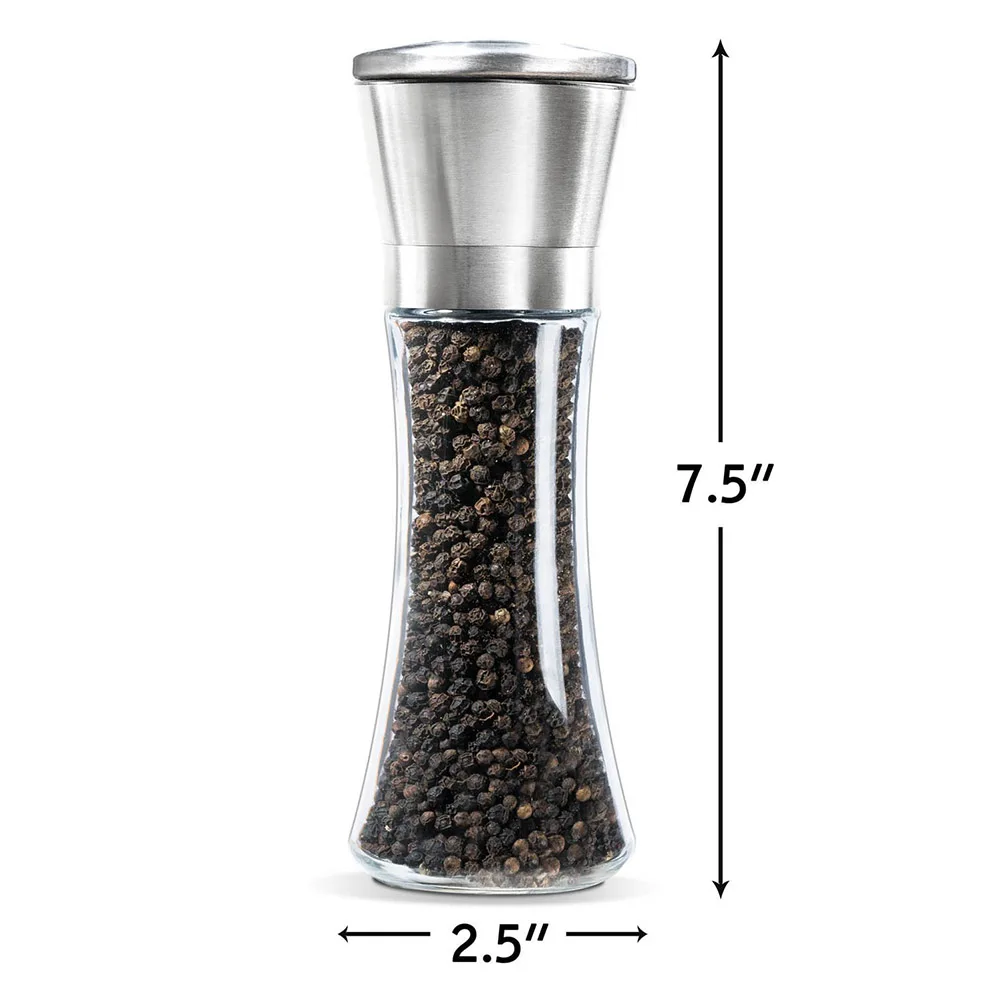 

Stainless Steel Pepper and salt mill grinder set (2PS pepper mills)