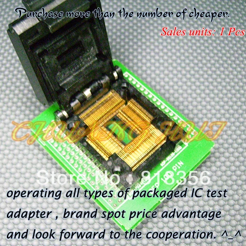 QFP100PIN Programmer Adapter TQFP100 QFP100-DIP48 QTP-100065-003 Adapter/IC SOCKET/IC Test Socket fbga 48pin programmer adapter bga48 to dip48 adapter ic socket ic test socket