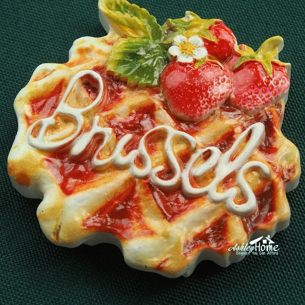 Бельгия вафельные Брюсселе туристические Путешествия Сувенир 3D Смолы