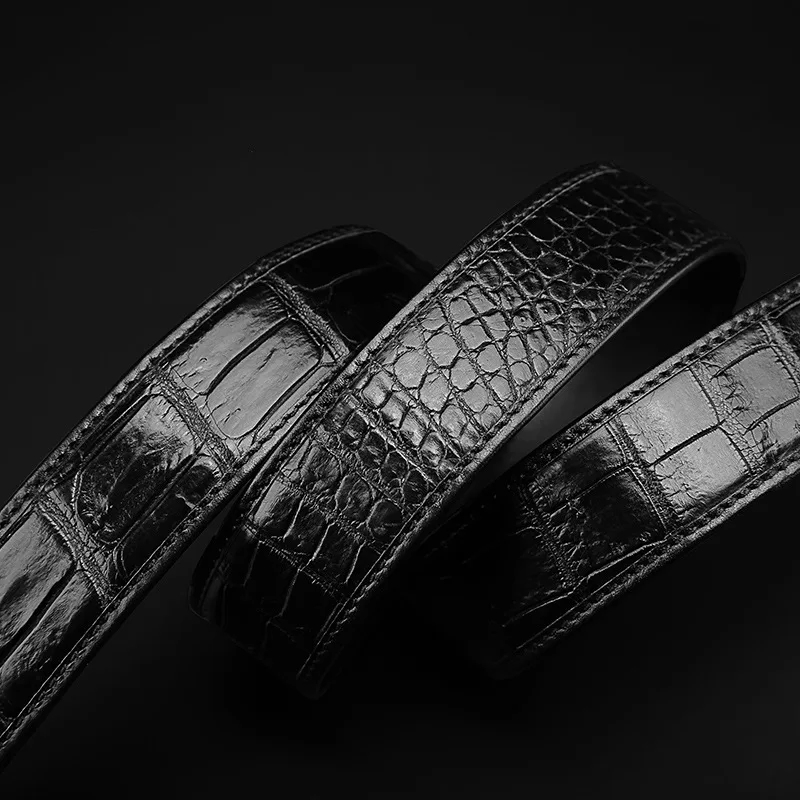 McParko ремень из натуральной кожи аллигатора Мужской агатовый инкрустированный Автоматическая пряжка настоящий ремень из крокодиловой кожи роскошный бренд подарок на день рождения мужской