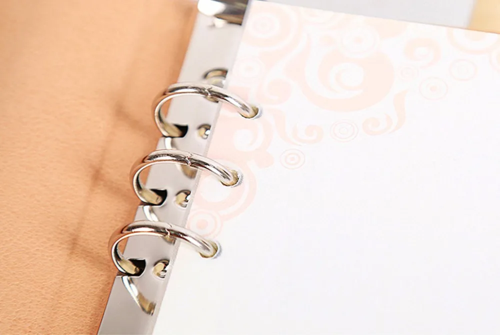 A5 из мягкой искусственной кожи журнал со спиральным переплетом 6 кольцо