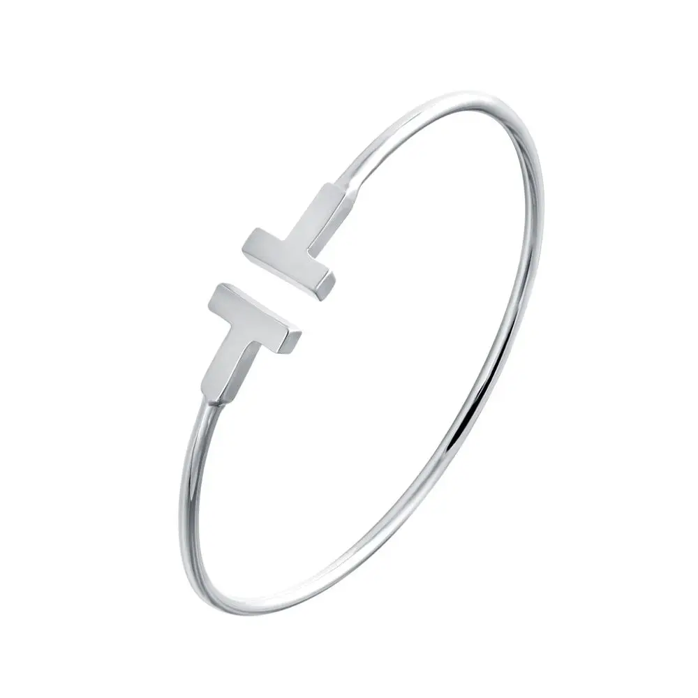 Высококачественный лично простой открытый браслет с узлом двойным подарок для