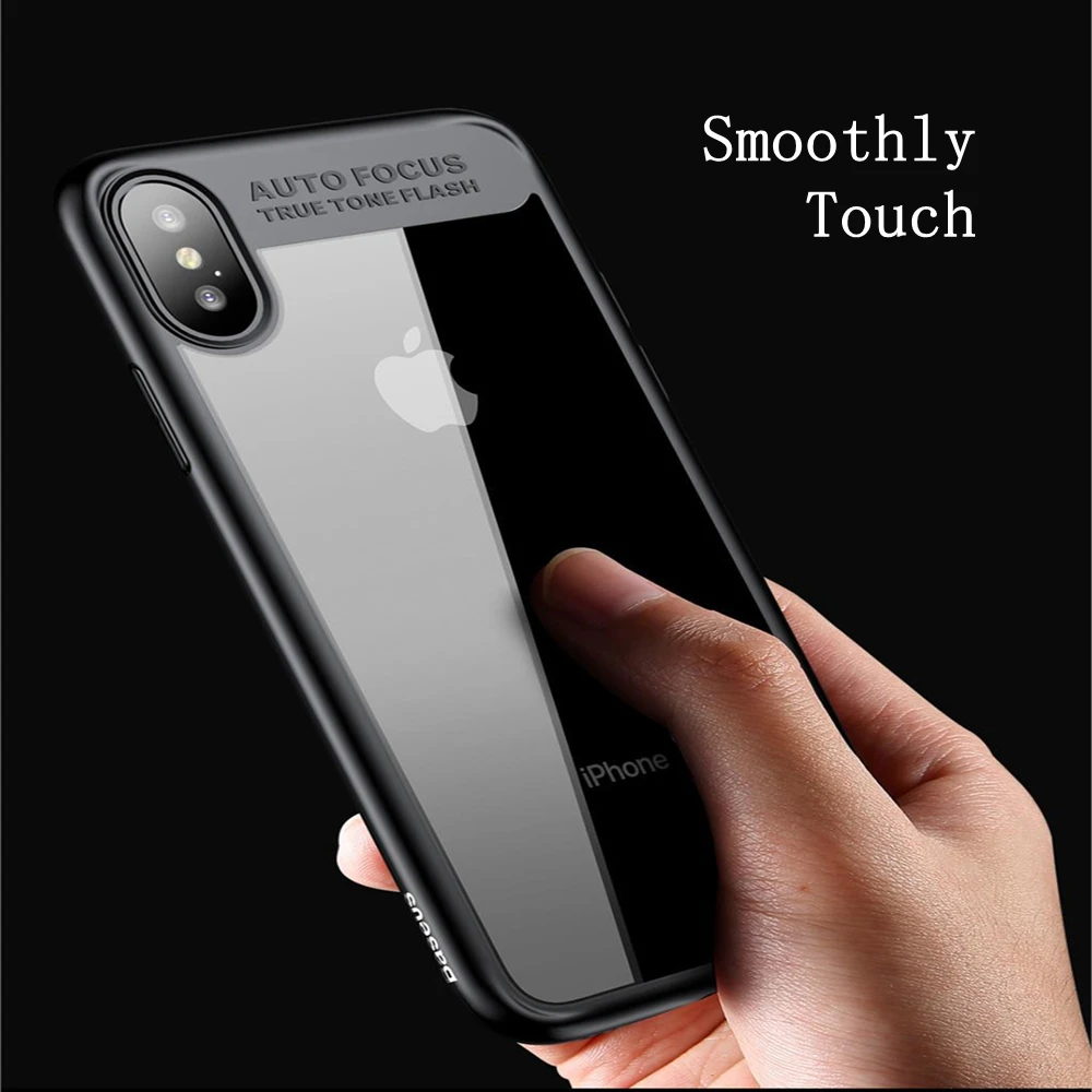 Floveme ультра тонкий антибликовое высокое качество телефон чехол для iPhone X 6 6s 7 8 Plus
