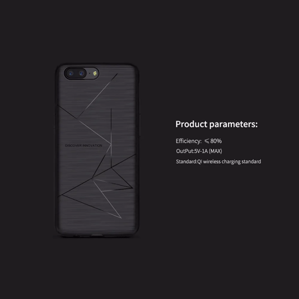 Беспроводной зарядный чехол для oneplus 5 Qi зарядный приемник oneplus 5 чехол nillkin Магнитный зарядный адаптер для oneplus 5 Чехол