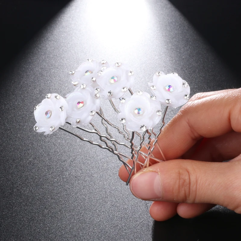 Оптовая продажа свадебные заколки для волос женщин и девушек роскошные с