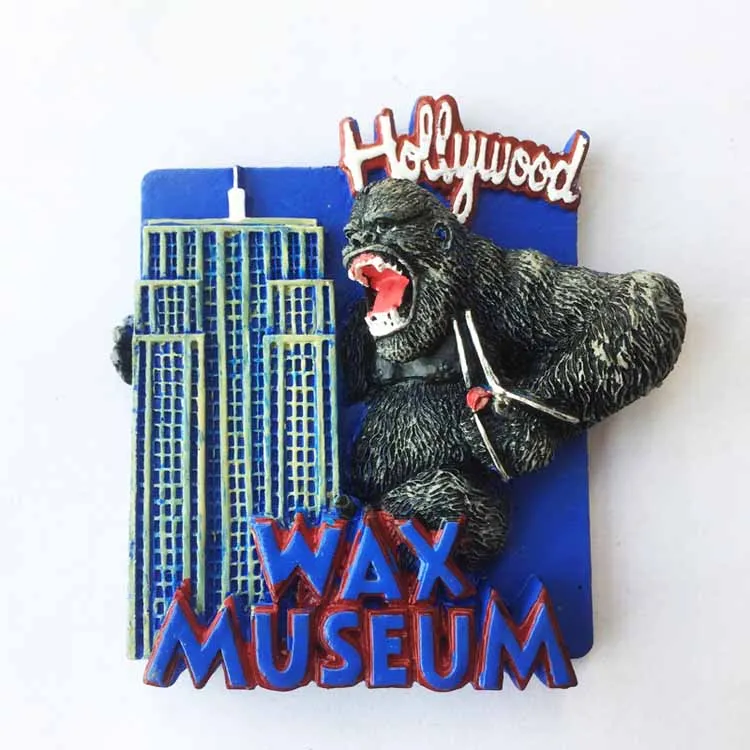 Туристические сувениры из США голливудский музей воска магнит на холодильник в