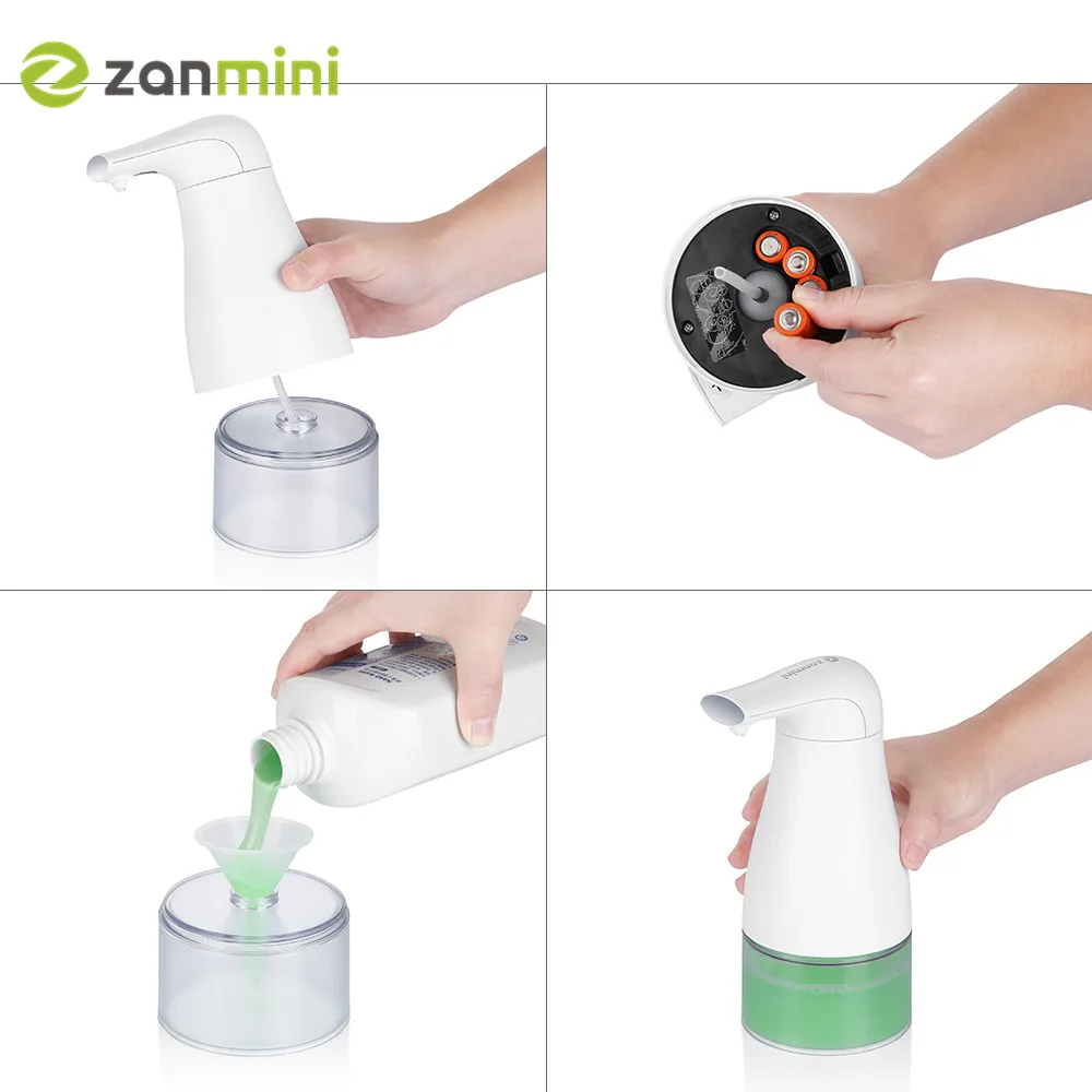 Zanmini 250 мл Бесконтактный пенообразователь инфракрасный дозатор автоматический