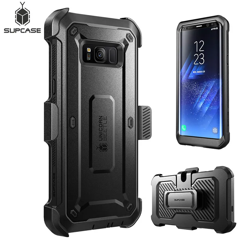

SUPCASE For Samsung Galaxy S8 Plus Cover With Built-in Screen Protector UB Pro Full-Body Rugged Holster Case For Galaxy S8+