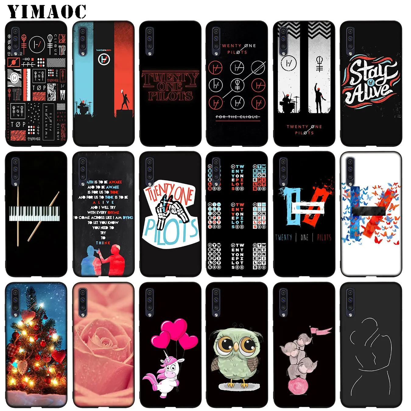 Мягкий силиконовый чехол Twenty One Pilots 21 band для Samsung Galaxy A70 A60 A50 A40 A30 A20 A10 A50S A40S A30S A20S
