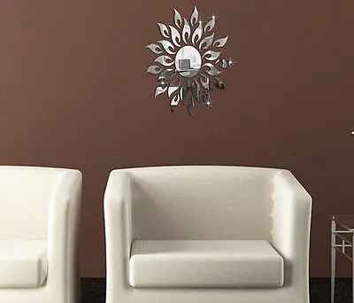 Солнечном свете современные акриловые зеркала стены Стикеры маленьких девочек