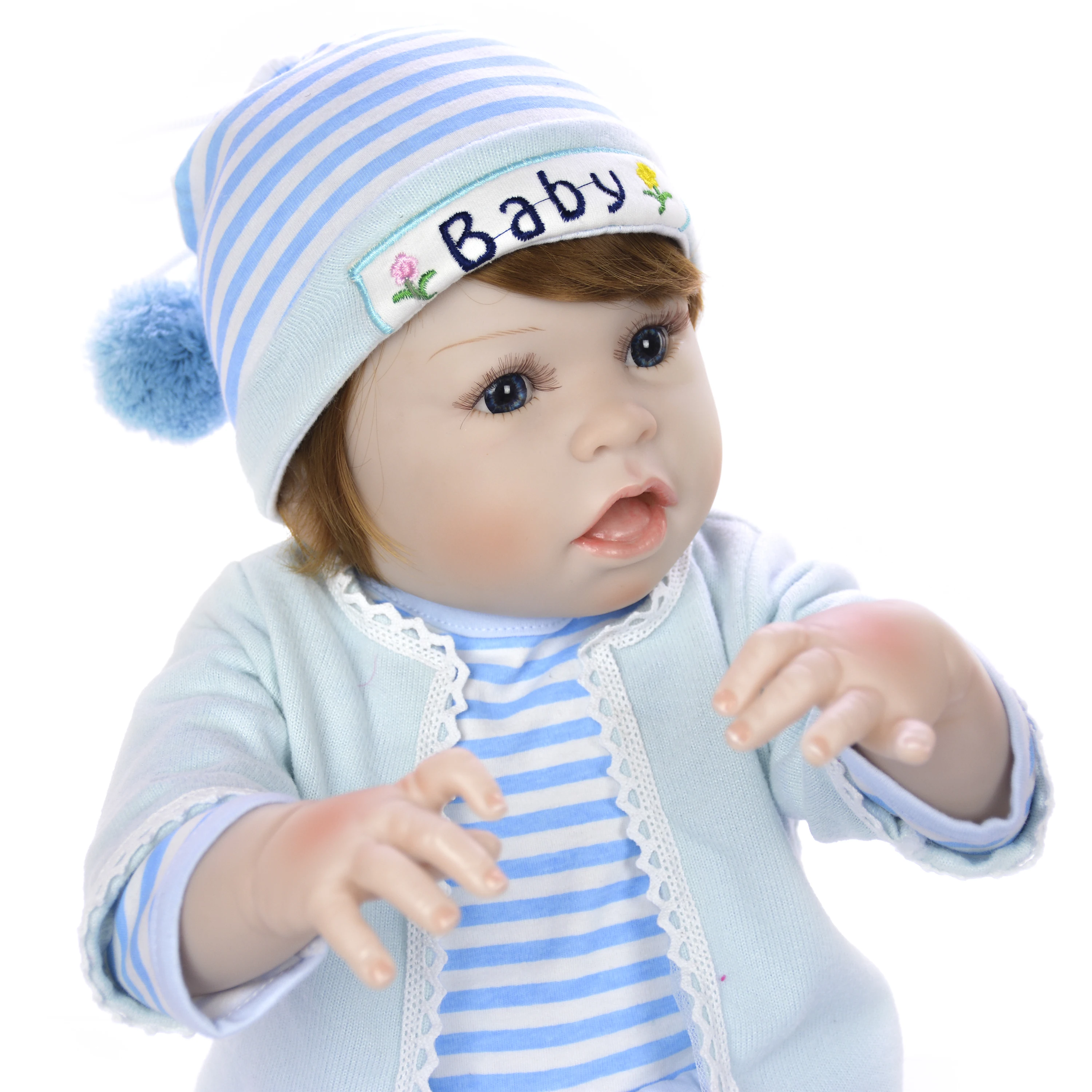 Новое прибытие 23 'ཱུ см Reborn Baby Doll полное Силиконовое боди реалистичное Boneca Menina