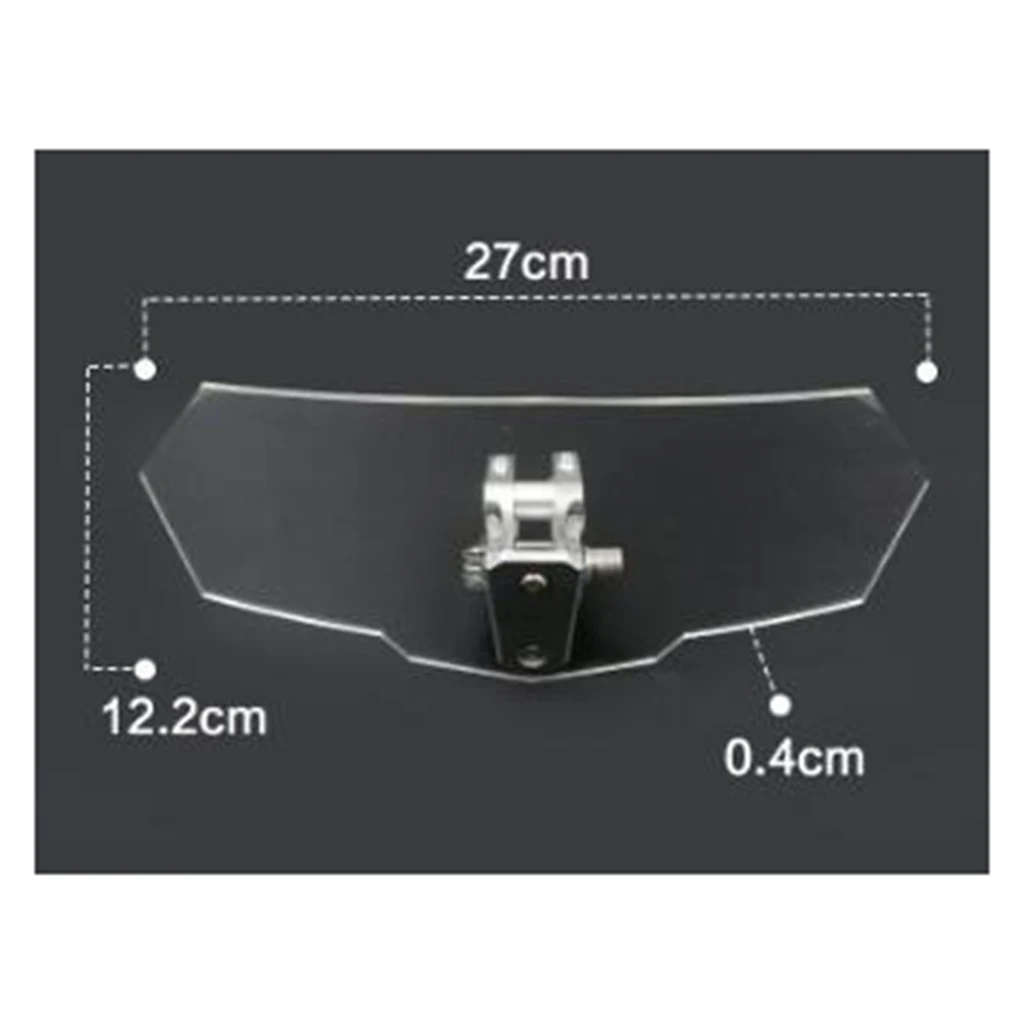 

Motorcycle Adjustable Clip On Windshield Wind Deflector WindScreen Protector