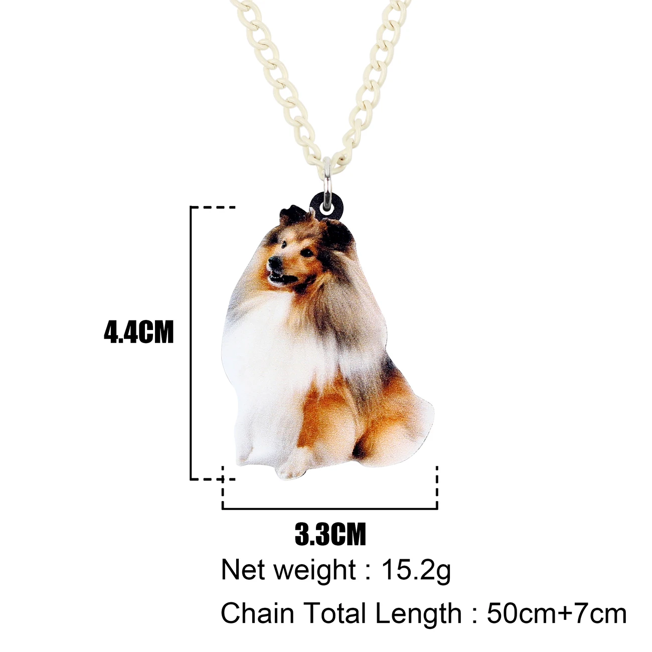 WEVENI акриловая улыбающаяся грубая колли шелти подвеска для ожерелья собак свитер