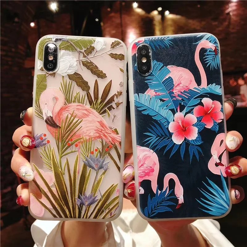 Чехол CAPAME для iPhone 7 Plus 8 XS MAX XR 5 5S SE силиконовый чехол с цветами девочек телефона 6 6S X