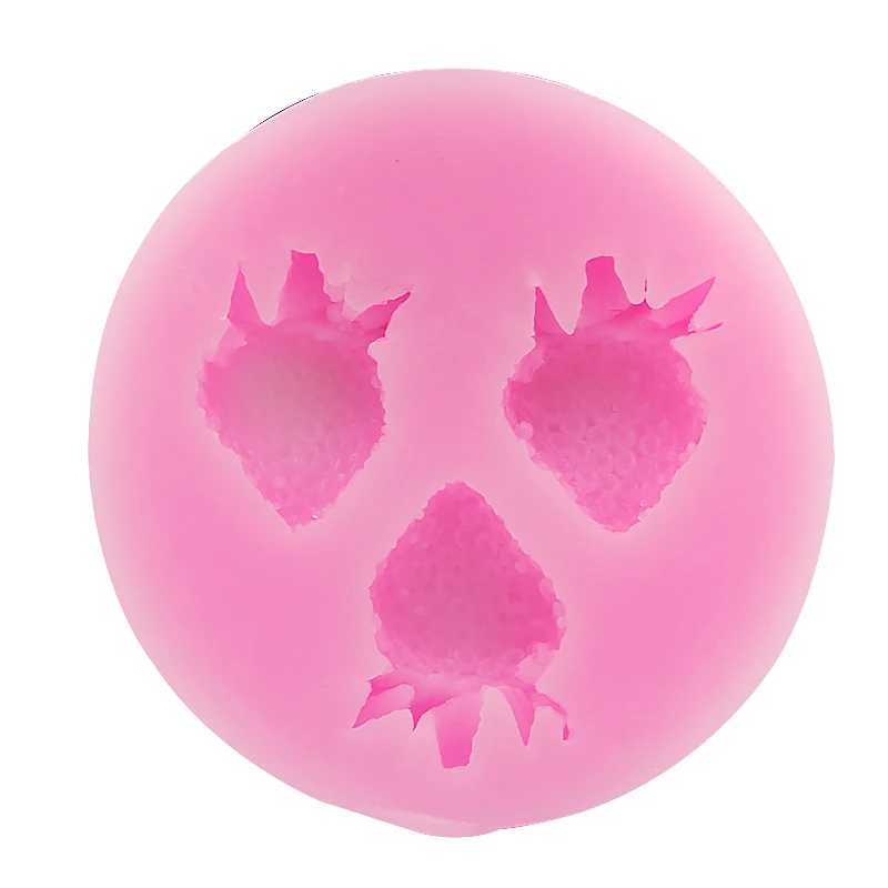 Миниатюрная серия фруктов клубника силиконовая помадная форма ручная работа