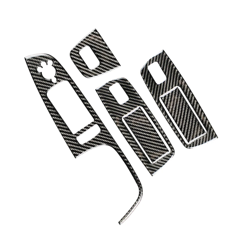 Углеродное волокно автомобильный протектор переключатель окна Управление