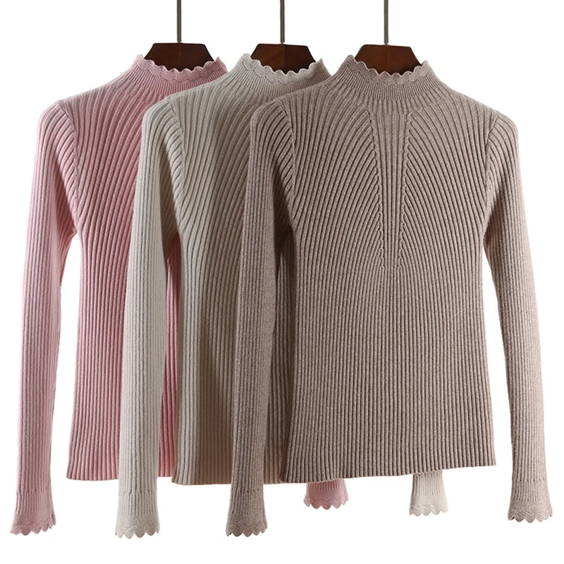 ONLYSVTER Autumn Winter Warm Sweater Women Pullovers Full Sleeve Knitted Tricot Top Essential Jumper Long Sweaters Pull | Женская одежда