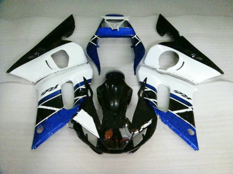 Комплект обтекателей на заказ для YAMAHA YZFR6 98 99 00 01 02 YZF R6 YZF600 1998 2000 2002 ABS белый синий
