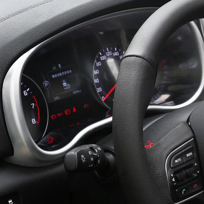 

Для KIA Sportage KX5 2016 2017 2018 автомобильный Стайлинг интерьерная панель приборной панели рамка экрана Обложка отделка Декоративная наклейка