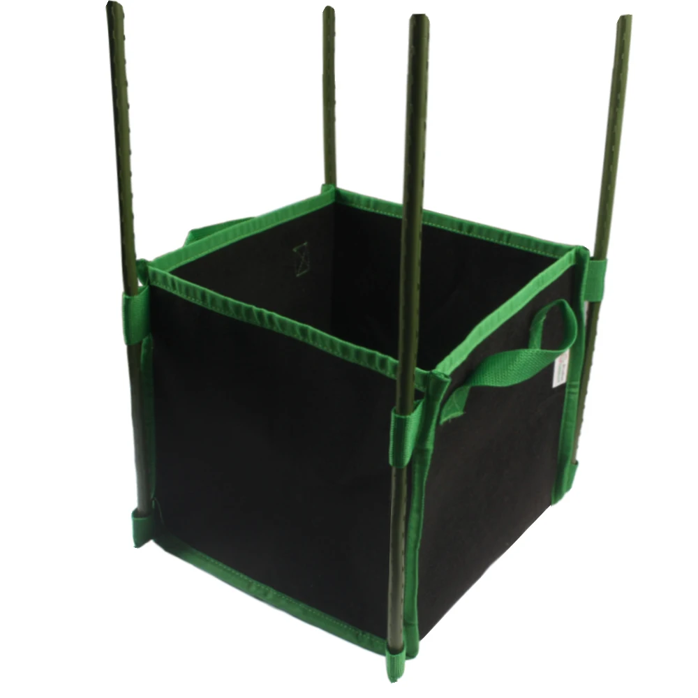 Квадратная сумка для выращивания растений с зелеными ручками|grow bag|plant grow bagsgrow plant