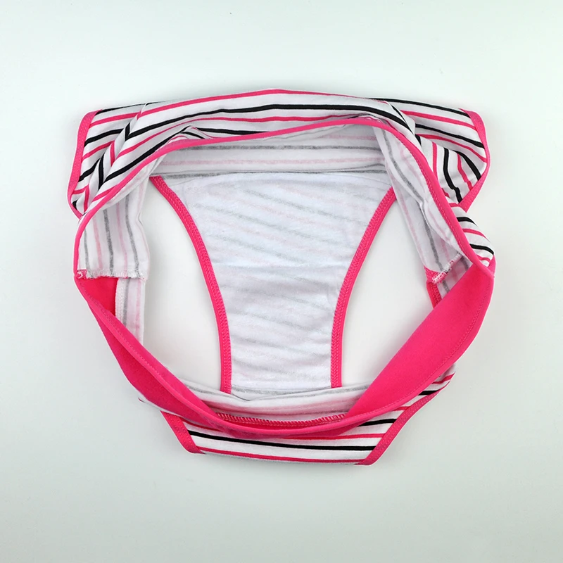 6 шт./партия женские хлопковые трусы в полоску|Женские трусики| |