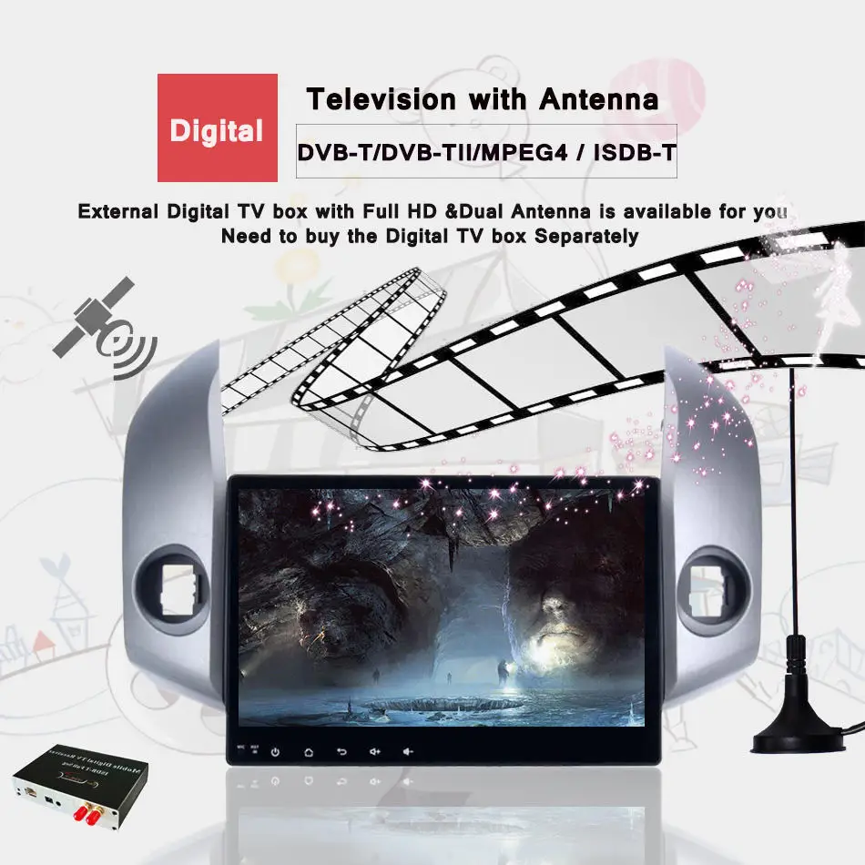 Android 10 0 HD Автомобильный мультимедийный плеер стерео для TOYOTA RAV4