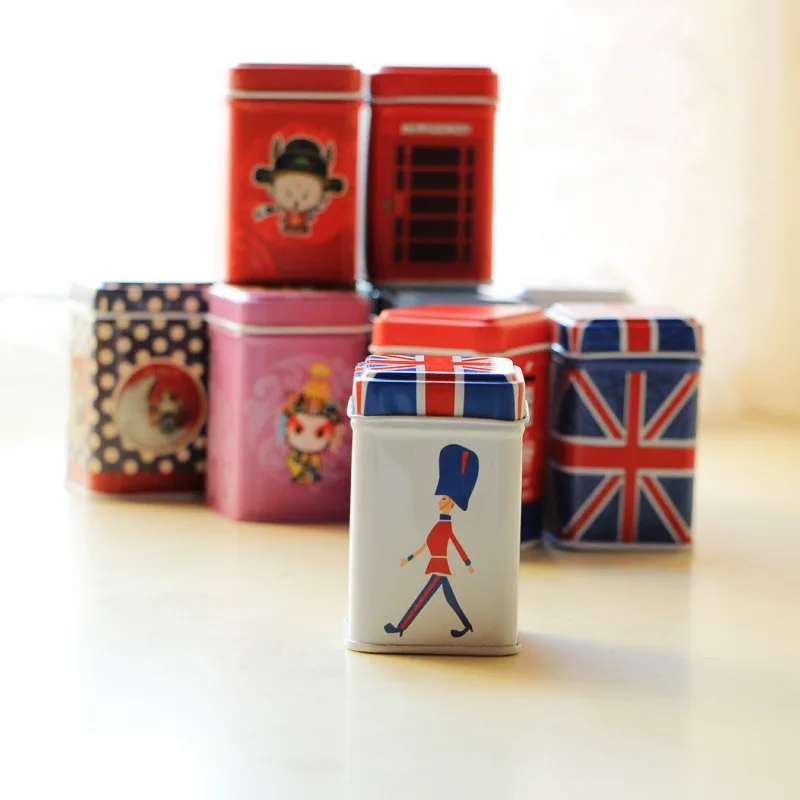 1 шт. винтажная Красивая цветная Сакура Цветочная пасторальная железная коробка