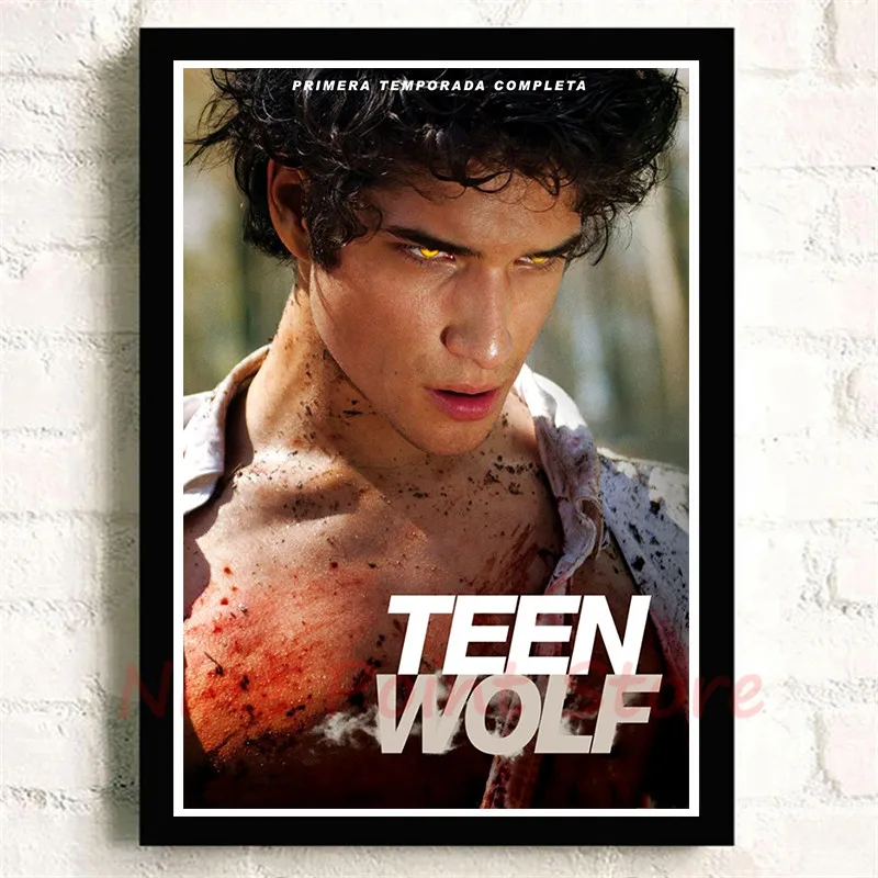 Teen Wolf, белая бумага с покрытием, кино-стикеры Настенные, четкое изображение, украшение для дома, гостиной, спальни, дома, без рамы