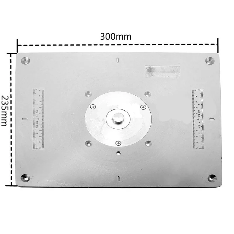 300*235 мм Алюминий табличка с вставкой из алюминиевого сплава для дерева триммер