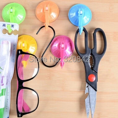 Настенная пластиковая вешалка Экологичная Размер 7 см съемная карамельного