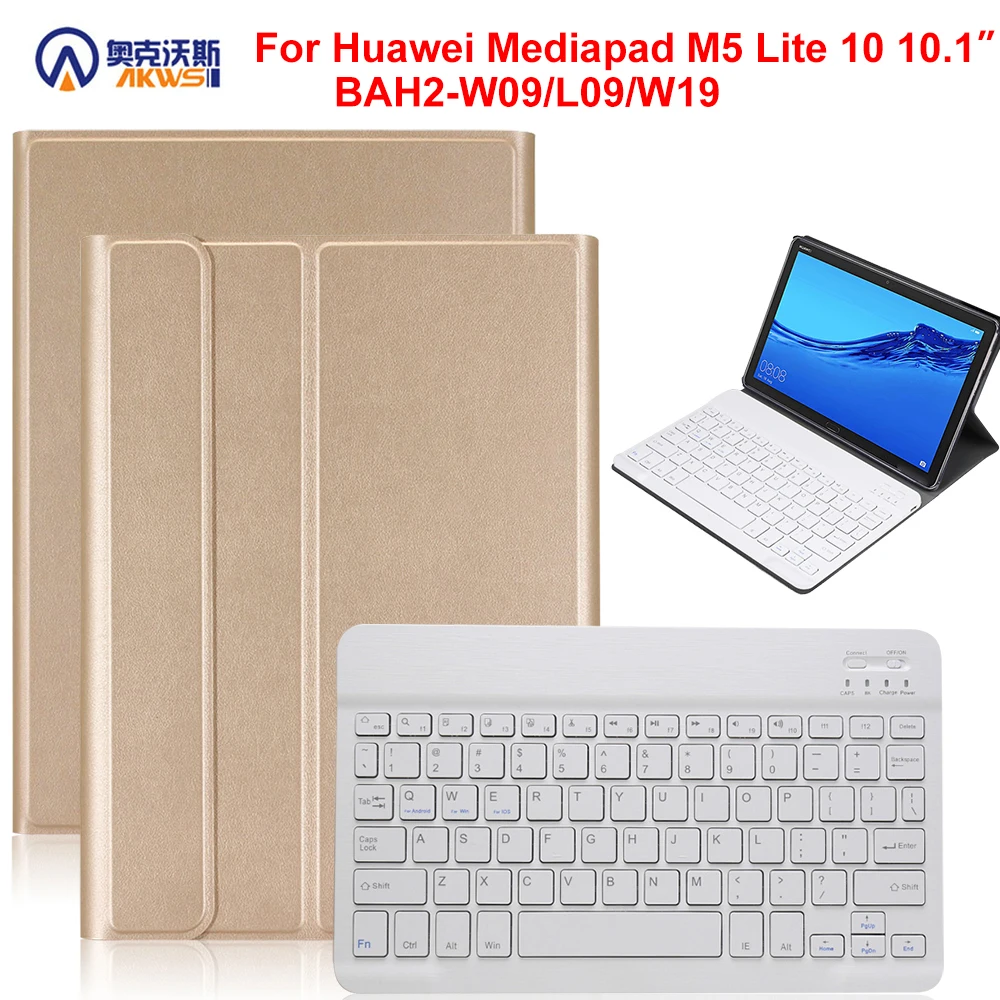 Для начинающего ходить ребенка Bluetooth клавиатура чехол для huawei Mediapad M5 Lite 10 1