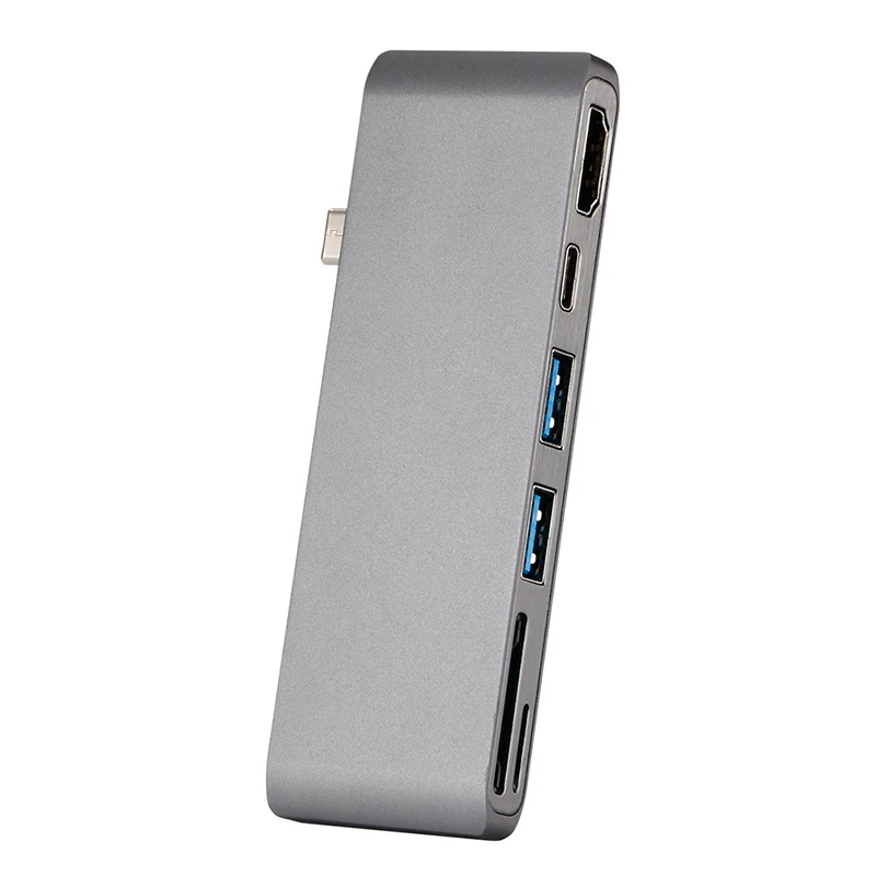 USB-C Алюминиевый USB C концентратор к HDMI 4k type 3 0 сплиттер адаптер TF Micro SD кард-ридер