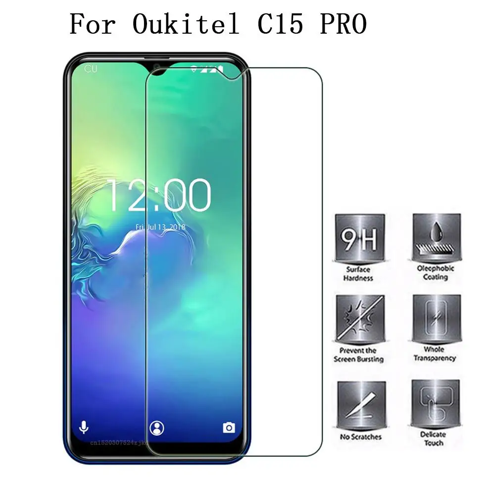 Oukitel C15 Pro закаленное стекло для защита экрана 9H Взрывозащищенная ЖК пленка