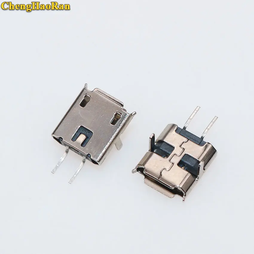 ChengHaoRan USB 90 Степень погружения 2 Pin Разъемы пластиковый корпус Micro разъем Jack Tail Plug